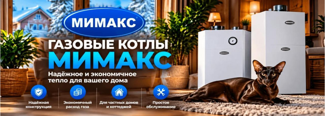 Газовые котлы МИМАКС - российское качество и доступная цена  
